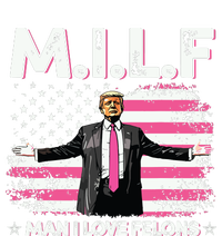 Milf Man I Love Felons American Flag Trump 2024 Hoodie