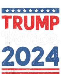 Trump Vance 2024 Donald Trump J.D. Vance For President Vintage Striped Beanie with Solid Band