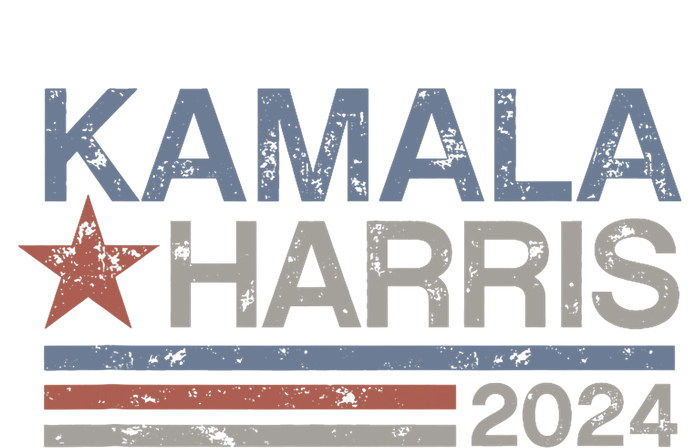 Harris 2024 Grunge Retro Stripes Vintage Kamala Harris 2024 Performance Long Sleeve Polo