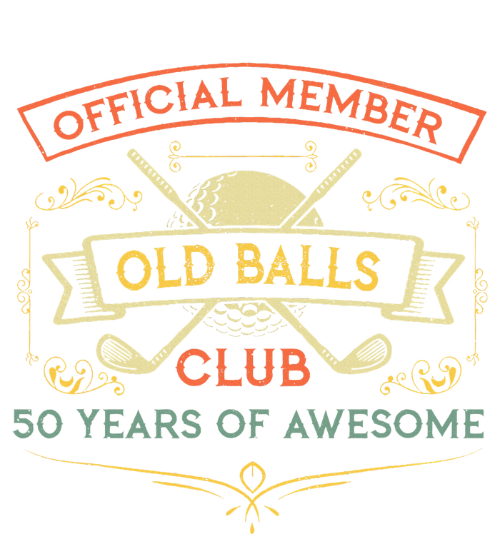 Funny 50th Birthday Old Balls Club 50 Year Old Golfer T-Shirt