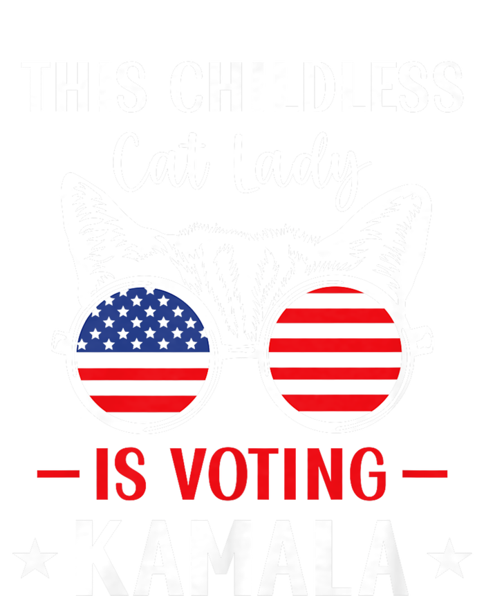 This Childless Cat Lady Is Voting Kamala Harris 2024 High Crown Mesh Back Trucker Hat