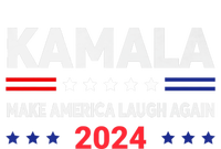 Make America Laugh Again 2024 Kamala Striped Beanie with Solid Band