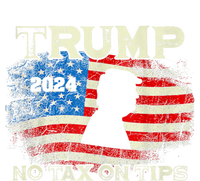 Trump 2024 No Tax On Tips Us Flag T-Shirt