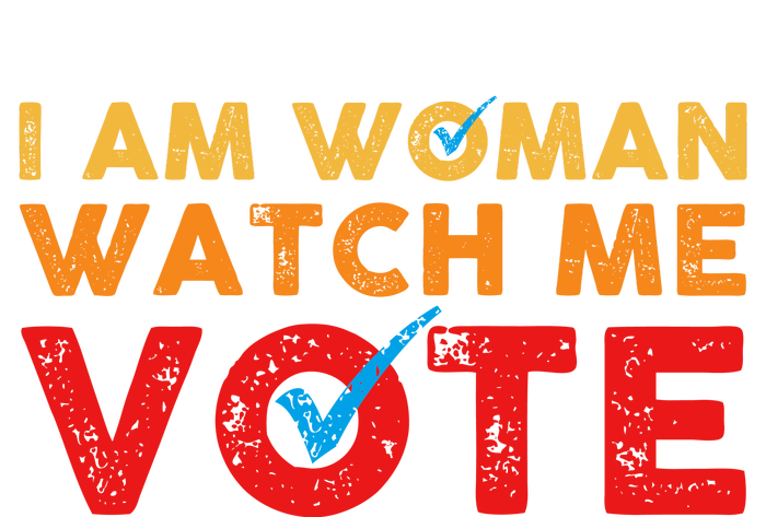 Distressed I Am Woman Watch Me Vote Women's T-Shirt