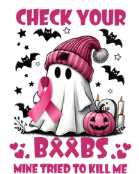 Check Your Boo Breast Cancer Halloween Womens CVC Long Sleeve Shirt