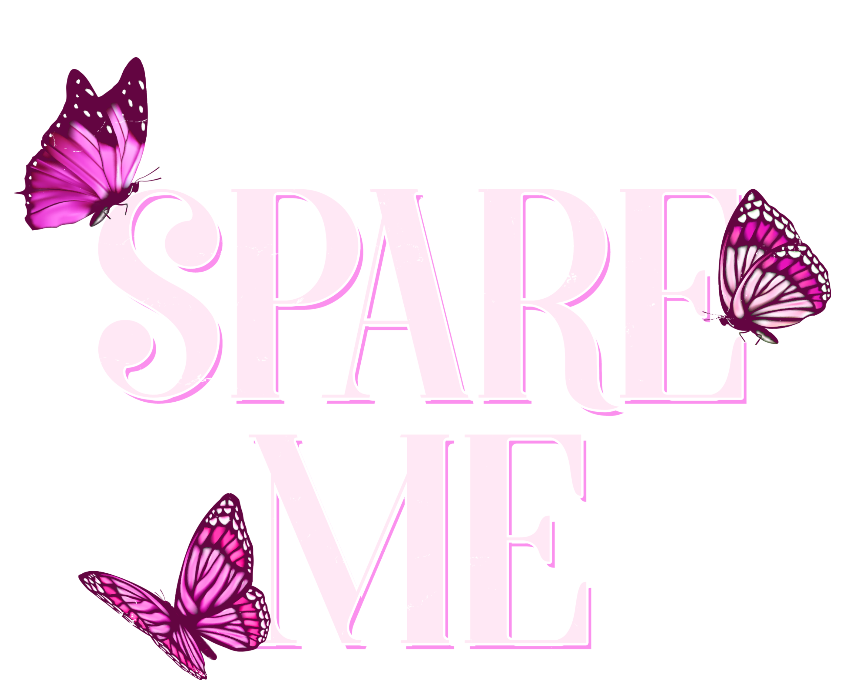 Spare Me Leah Reality Show Meme Butterflies Women's Tri-Blend 3/4-Sleeve Raglan Shirt