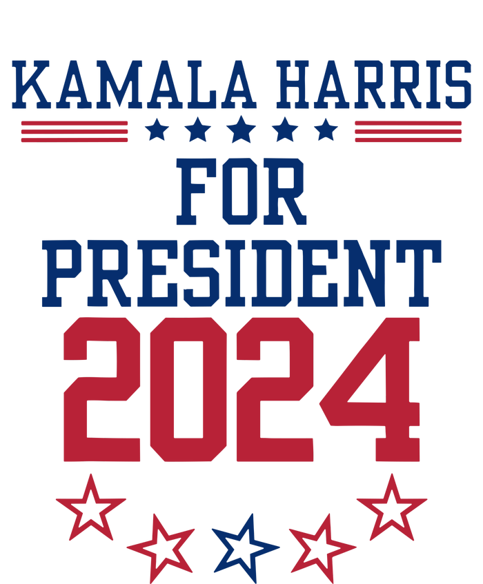 Kamala Harris For President 2024 Full-Length Apron With Pockets