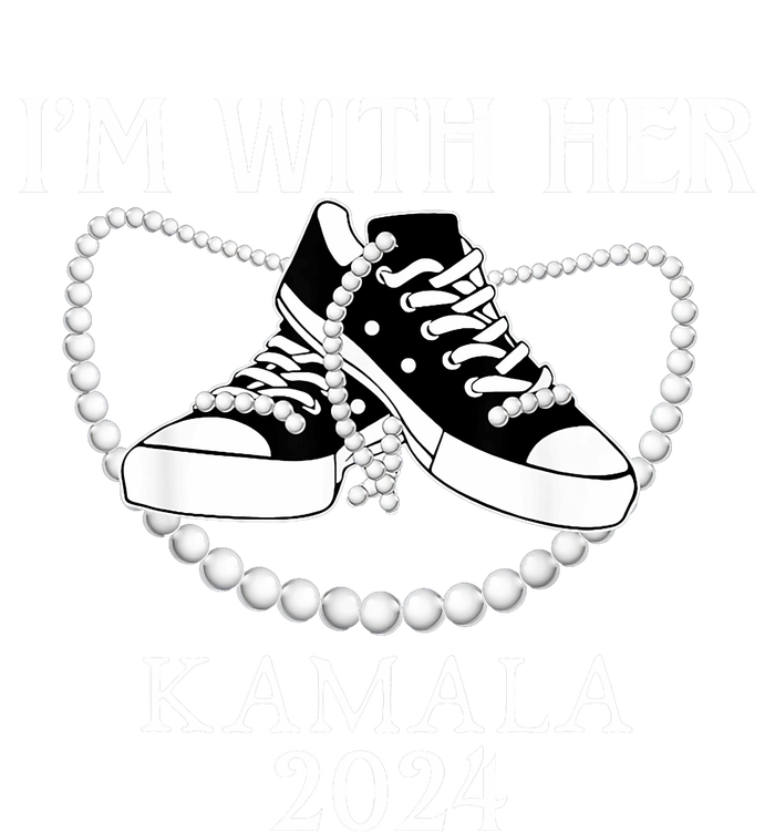 IM With Her Kamala Chucks And Pearls Election 2024 Premium T-Shirt