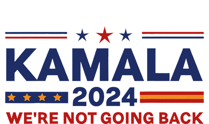 Kamala 2024 WeRe Not Going Back Slogan Vintage Distressed Stainless Steel Insulated Water Bottle