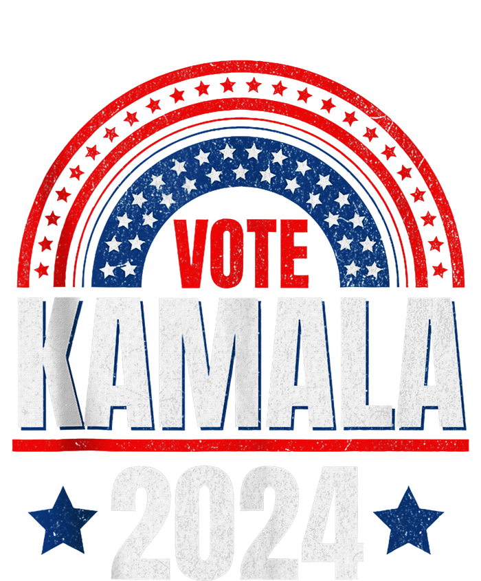 Kamala Harris 2024 Vote For President Election Retro Rainbow Sustainable Bucket Hat