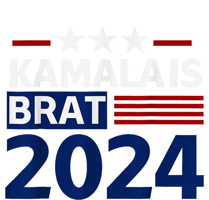 Kamala Is Brat Funny Sarcastic Coconut Tree Campaign Valucap Bio-Washed Visor