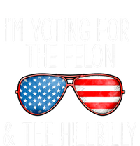 IM Voting For The Felon & The Hillbilly 2024 Pro Trump Meme Tie Dye Hoodie