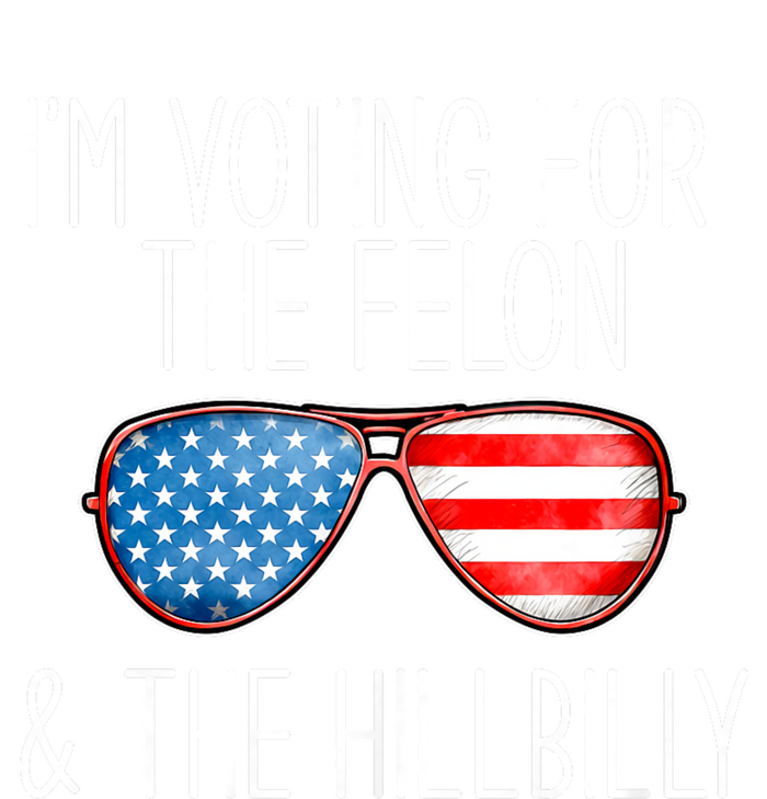 IM Voting For The Felon & The Hillbilly 2024 Pro Trump Meme Tie Dye Hoodie