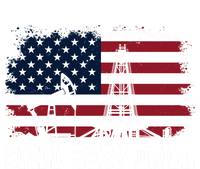 Drill Drill American Flag Oilrig Trump Drill Drill Gift Baby Bodysuit