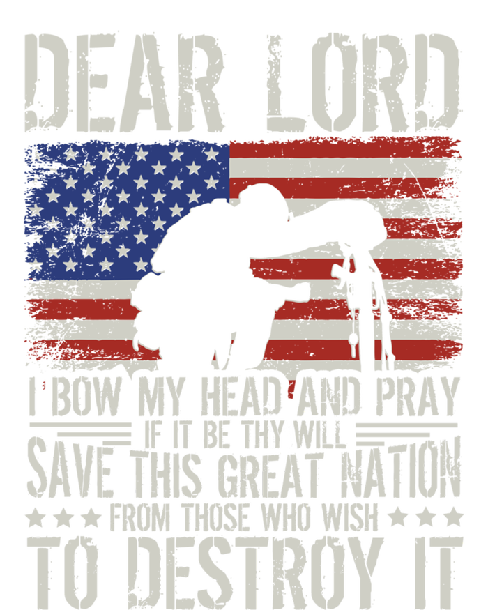 Dear Lord Save This Great Nation Jesus And Trump Maga Gift Tie-Dye T-Shirt