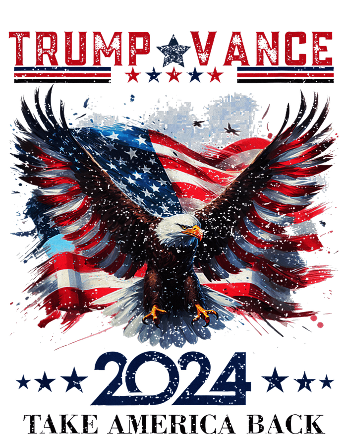 Trump Vance 2024 Take America Back Eagle Flag Women's T-Shirt