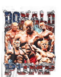 Donald Pump 1 Vs 1 Biden American Flag Swole Trump 2024 Cool Gift T-Shirt