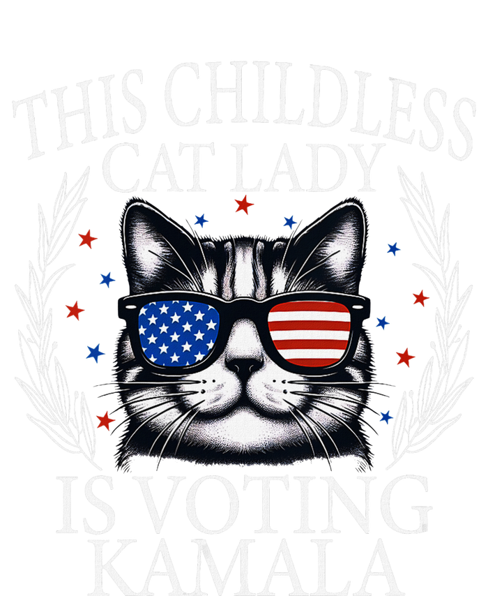 This Childless Cat Lady Is Voting Kamala V Neck T-Shirt