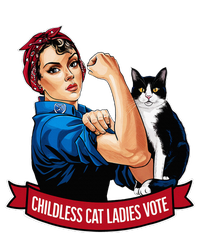 Childless Cat Ladies Vote Rosie The Riveter Women's Racerback Cropped Tank