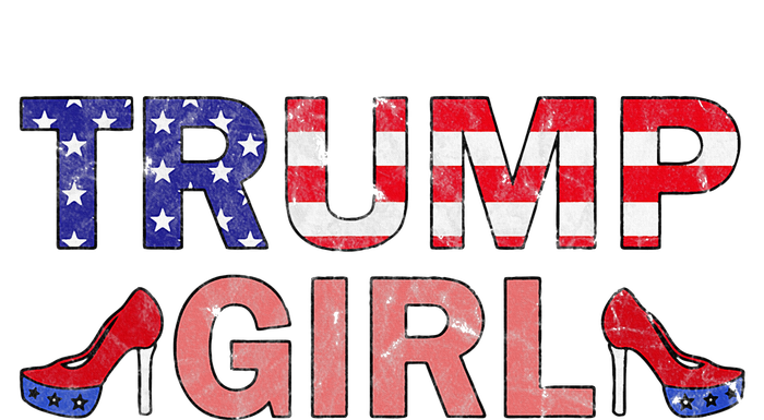 Donald Trump Girl 2020 Republican Patriot High Heel Cooling Performance Crew T-Shirt