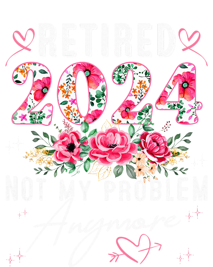 Retired 2024 Funny Retirement Gifts For Women 2024 Floral T-Shirt