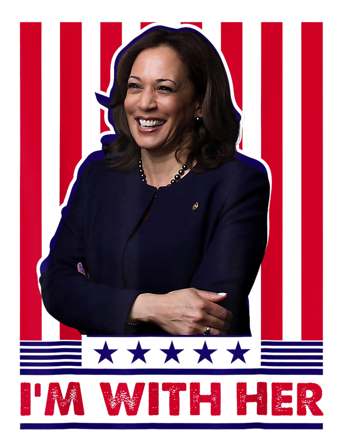 IM With Her Kamala Vote For 2024 President Kamala Harris Valucap Bio-Washed Visor