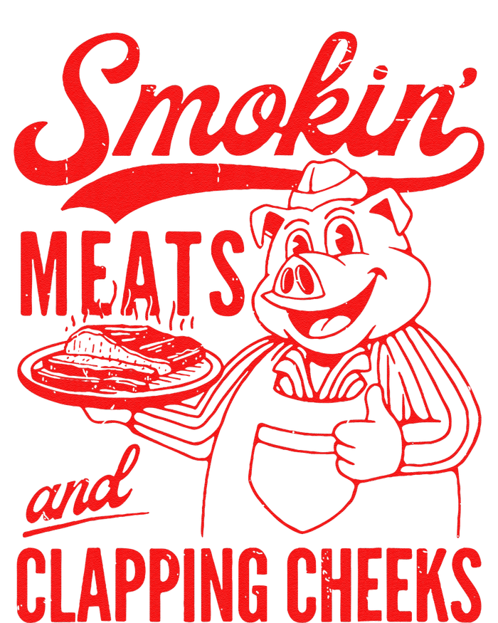 Funny Bbq Meat Groovy Smoking Meats And Clapping Cheeks Gift Kids Long Sleeve Shirt