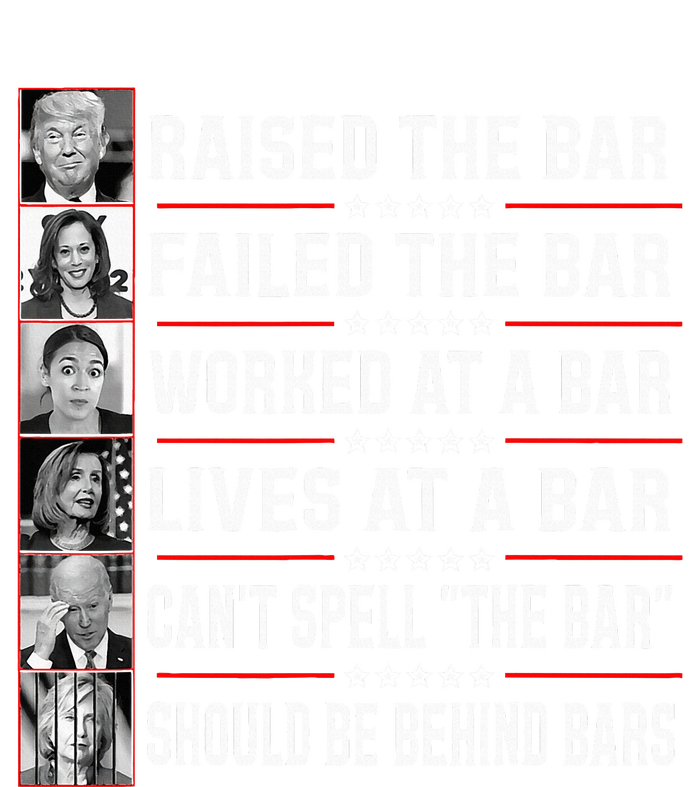 Trump Voter Raised The Bar Failed The Bar Worked At A Bar Zip Tote Bag