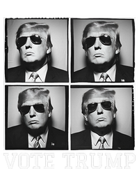 Vote Trump Photobooth Badass Trump In Sunglasses Flexfit Unipanel Trucker Cap