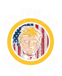 Funny Trump 2024 ItS The Time We Circle Back American Flag Funny Gift Magnet