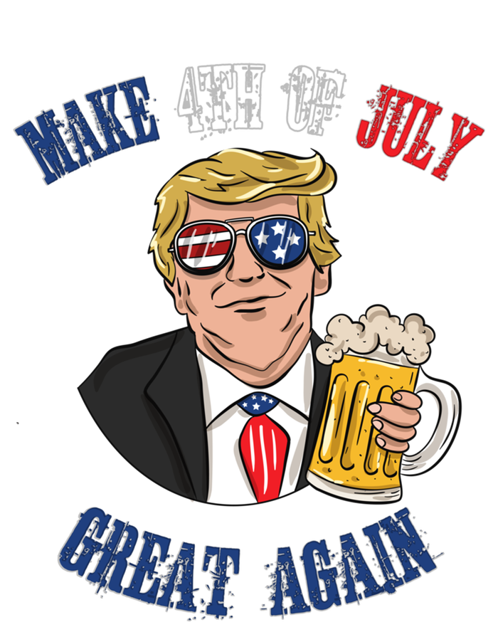 Ing Beer 4th Of July Great Gift Great Again Funny Trump Cool Gift Ladies Long Sleeve Shirt