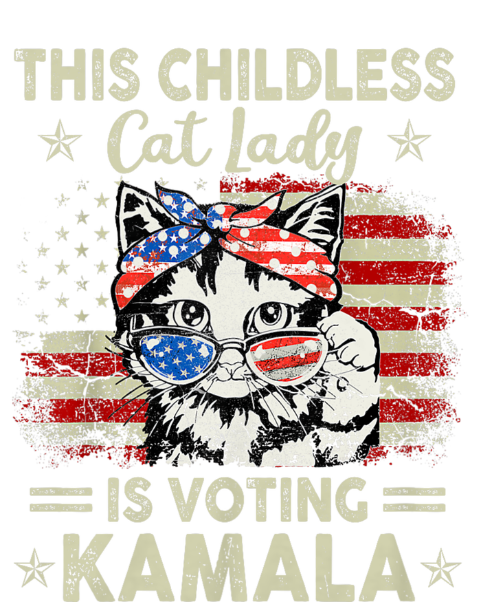 This Childless Cat Lady Is Voting Kamala Harris 2024 T-Shirt