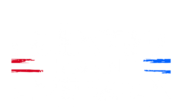 I Identify As An American No Identity Politics Usa Flag Great Gift Zip Tote Bag