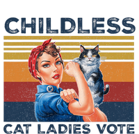 Funny Cat Childless Cat Ladies Vote The Riveter Retro T-Shirt