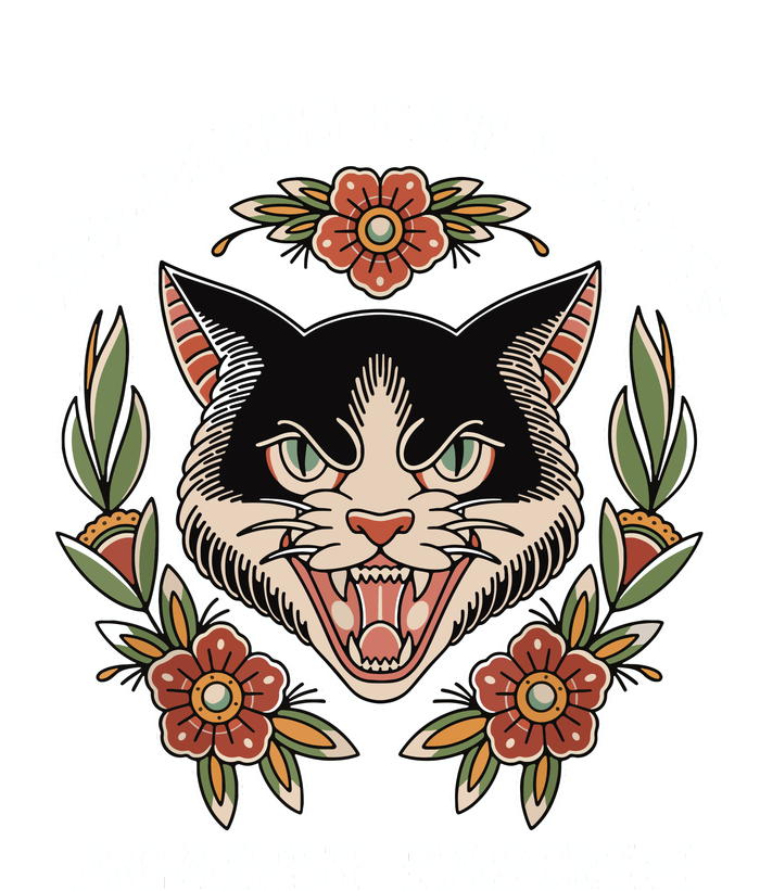 Childless Cat Ladies Against Fascism Funny Cat Feminist Impact Tech Backpack