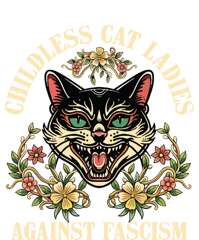 Childless Cat Ladies Against Fascism T-Shirt