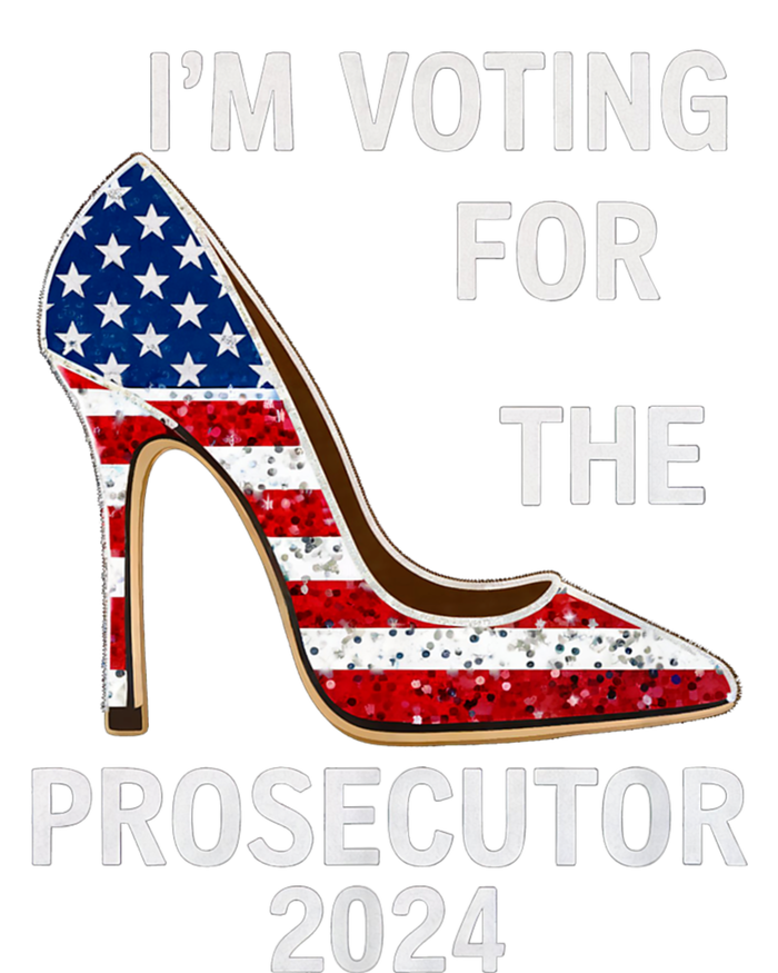 I’M Voting For The Prosecutor High Heel Stilettos Us Flag Vote President Kamala Kids Long Sleeve Shirt