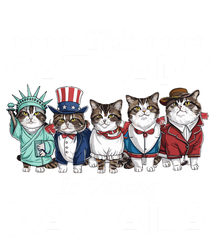 This Cat Lady Voting For Kamala Harris 2024 1st Female President Tie-Dye T-Shirt