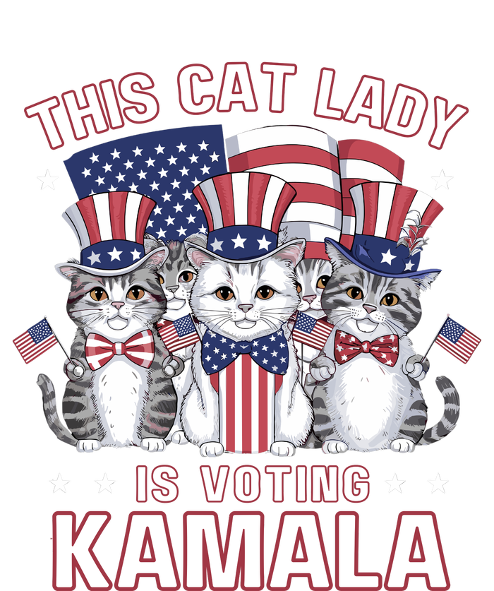 This Cat Lady Voting For Kamala Harris 2024 1st Female President Zip Tote Bag