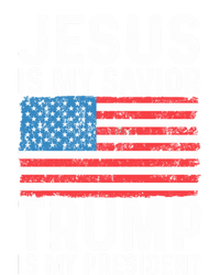 Jesus Is My Savior Trump Is My President Usa Flag Cute Gift T-Shirt