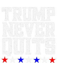 Trump Never Quits Womens Funnel Neck Pullover Hood