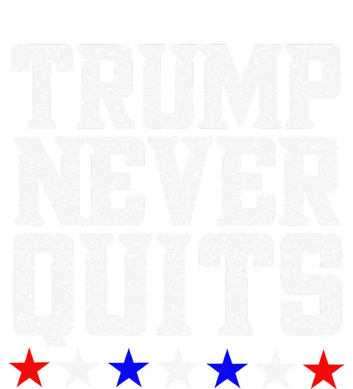 Trump Never Quits Womens Funnel Neck Pullover Hood