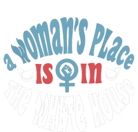 A Womans Place Is In The White House President Quote 2024 Women's Tri-Blend 3/4-Sleeve Raglan Shirt