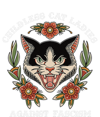 Childless Cat Ladies Against Fascism Funny Cat Feminist T-Shirt