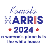 Kamala Harris 2024 A Womans Place Is In The White House Kids Long Sleeve Shirt