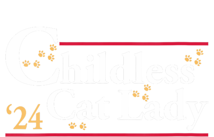 2024 Childless Cat Lady For President Bumper Sticker