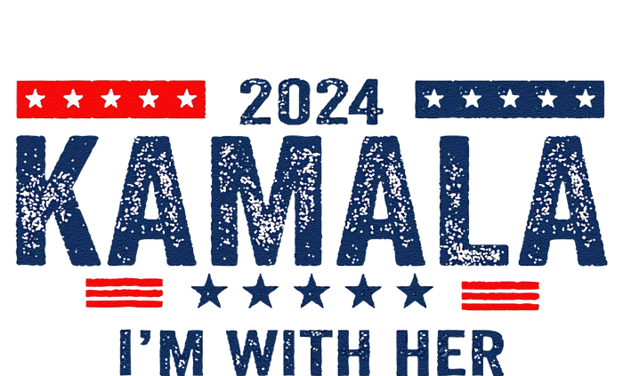 Im With Her Kamala Vote For 2024 President Kamala Harris Womens Cotton Relaxed Long Sleeve T-Shirt