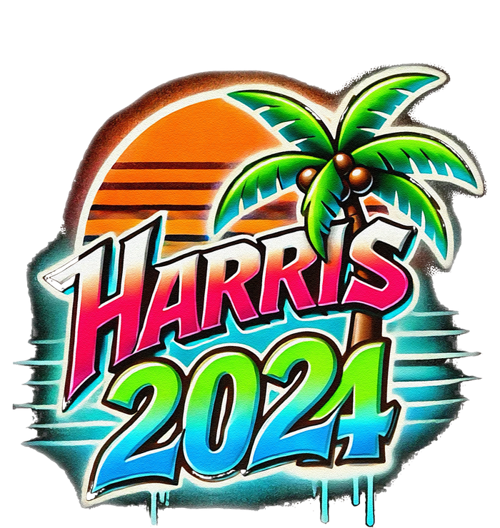 Kamala Harris Graffiti Coconut Tree Political Fashion Performance Sprint T-Shirt