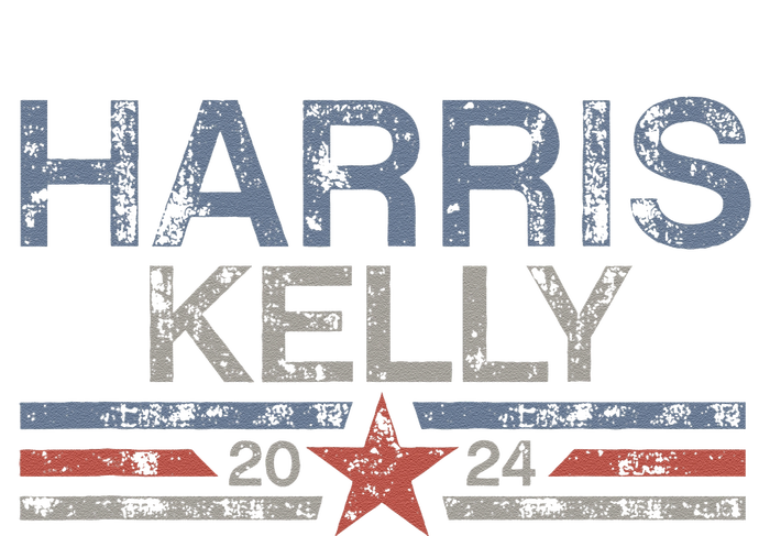 Kamala Harris Kelly 2024 Retro Grunge Harris Kelly 2024 Women's Crop Top Tee