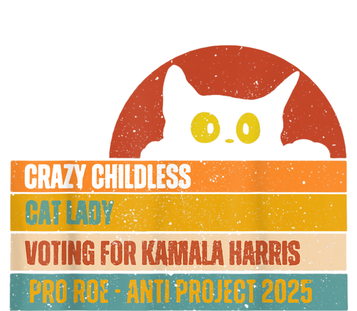 Vintage Childless Cat Ladies For Kamala Harris President 47 T-Shirt